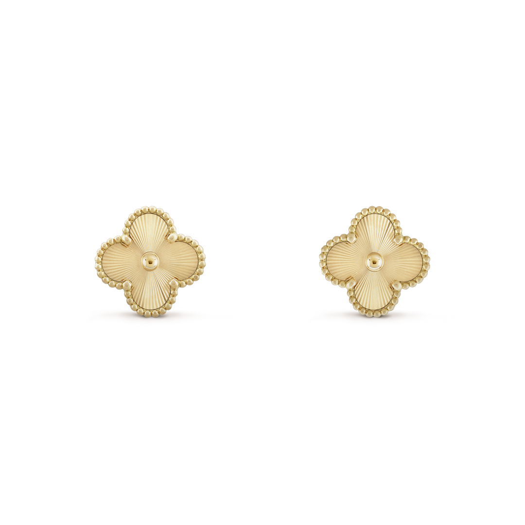 KLEEBLATT OHRRINGE | GOLD