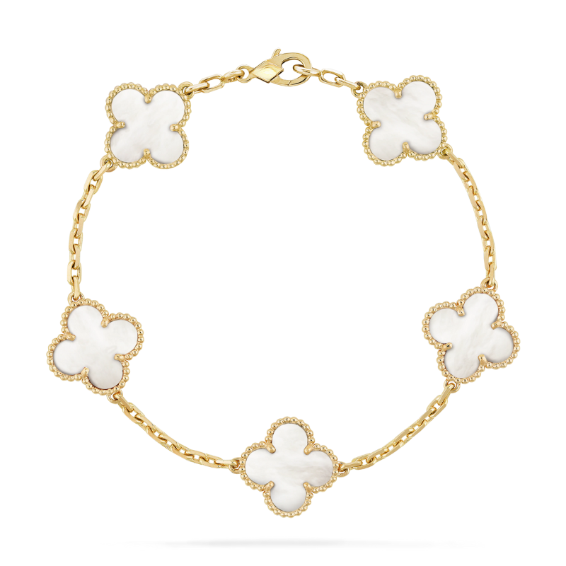 KLEEBLATT ARMBAND | PERLE
