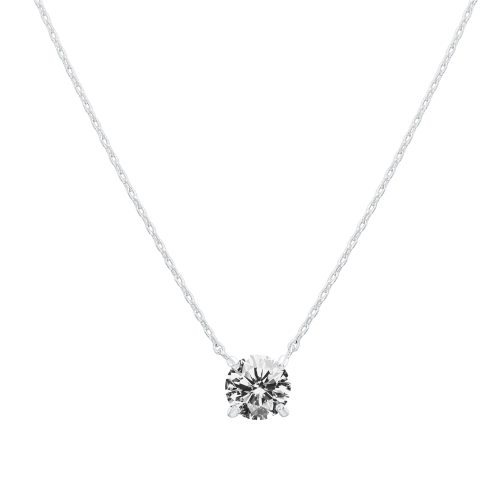 SOLITAIRE HALSKETTE | SILBER