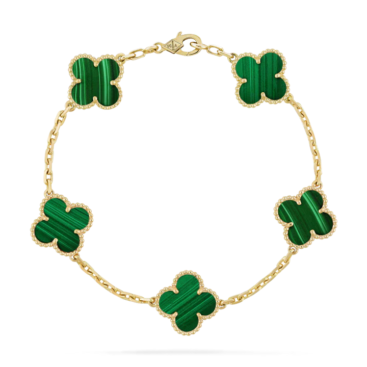 KLEEBLATT ARMBAND | SMARAGD