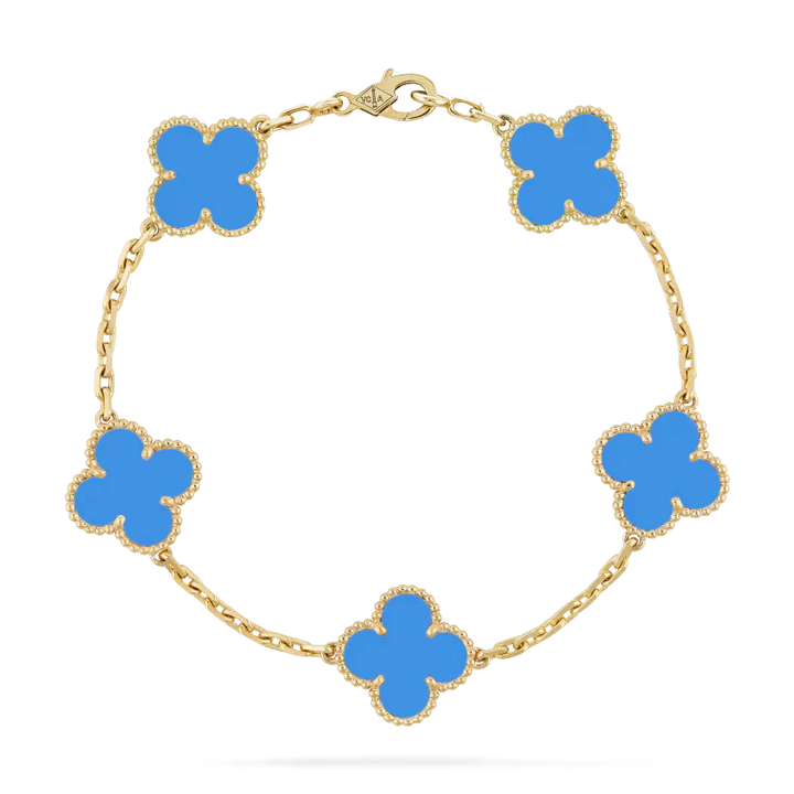 KLEEBLATT ARMBAND | ROYAL BLAU