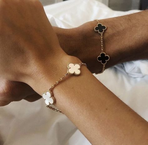 KLEEBLATT ARMBAND SET | GOLD