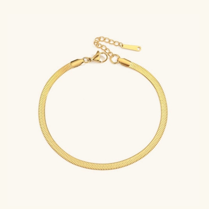 GIA GOLD HERRINGBONE FUSSKETTCHEN