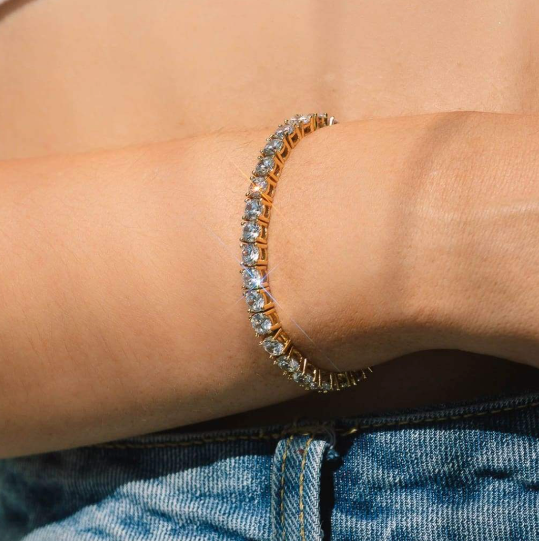 TENNIS ARMBAND | GOLD