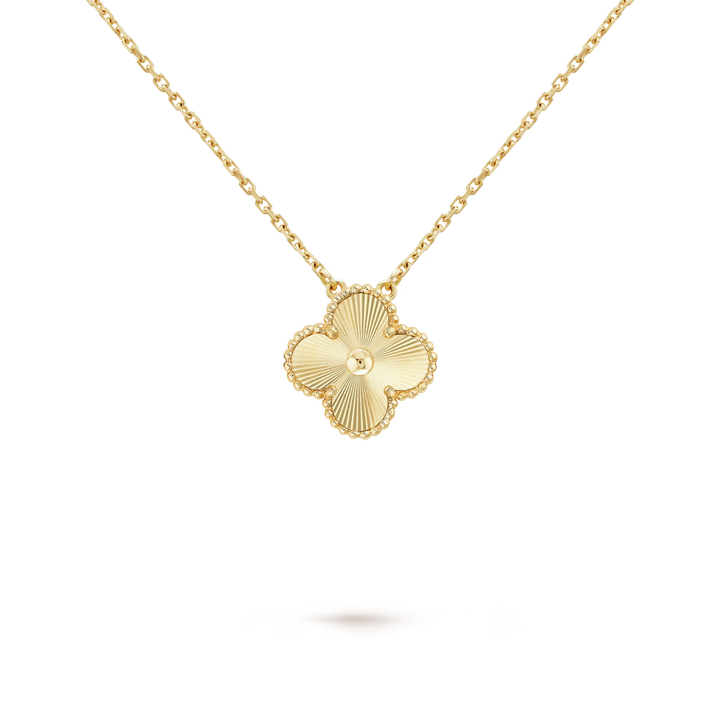 KLEEBLATT HALSKETTE | GOLD