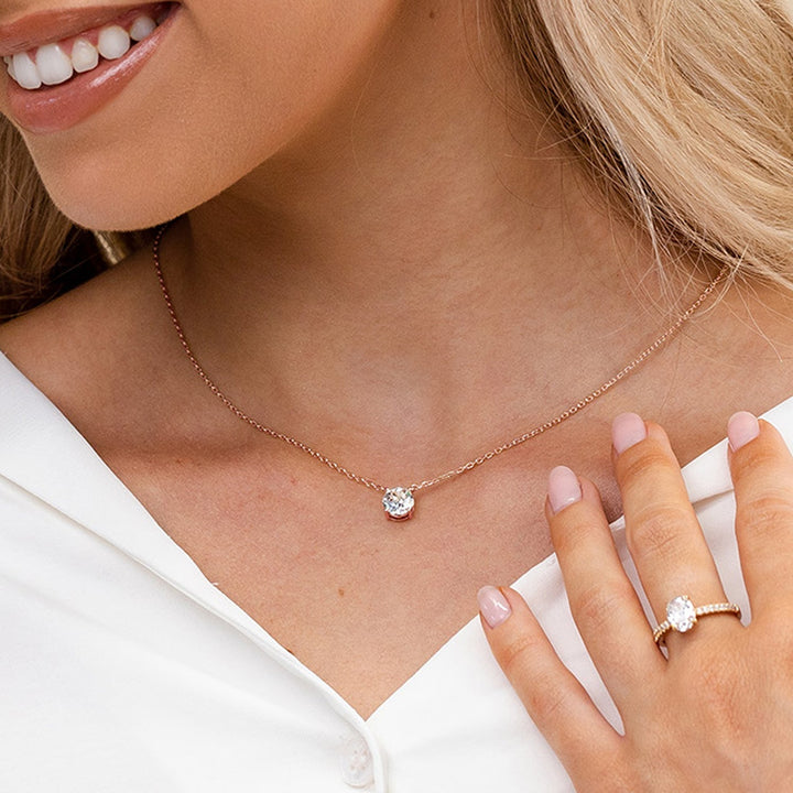 SOLITAIRE HALSKETTE | GOLD