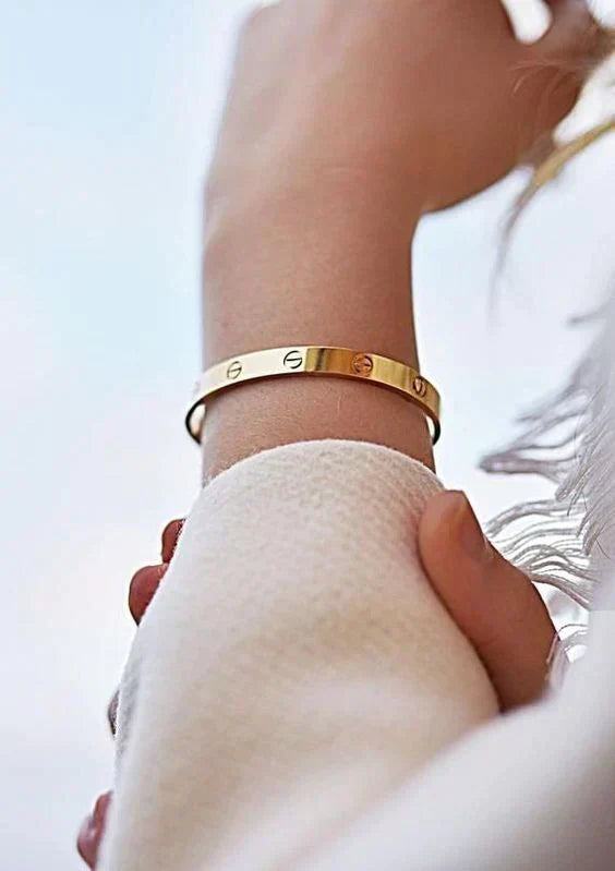 GOLD ROT | STAPELBARE ARMBAND SET